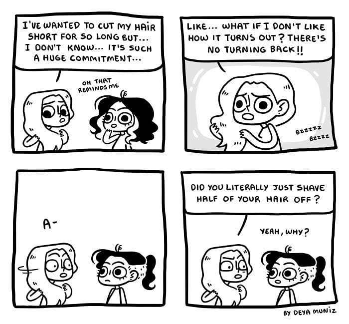 20 A Cartoonist Shows the Daily Struggles of a Girl in 20 Brutally Honest Comics