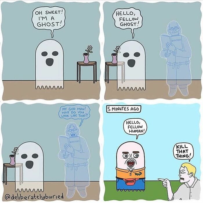 14-1 20 Dark Humor Comics with Surprising Endings by Deliberately Buried