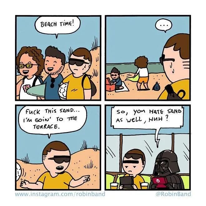 dark-humor-Robin-Band-comics-3 20 Weird Comics Have Unexpected Twists By Robin Band To Laugh You