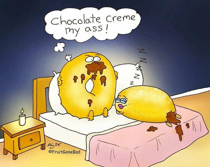 10 10+ Funny and Twisted Comics about Different Cute Food Characters