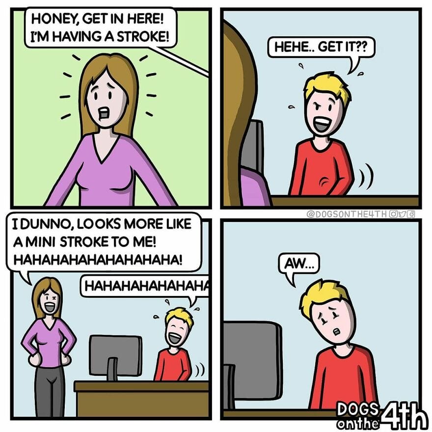 20 20 Dark Comics About Bizarre and Random Situations