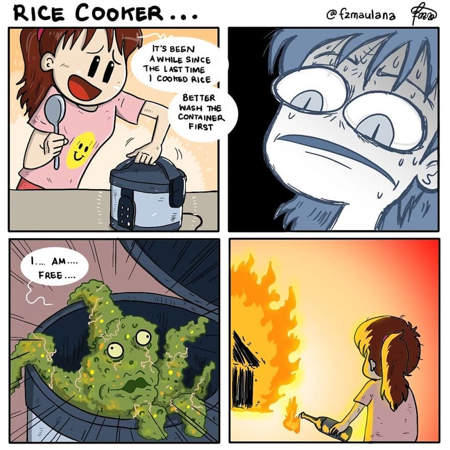 1-33 15 Fazry Maulana Comics Depict Everyday Situations That Many People Can Relate To