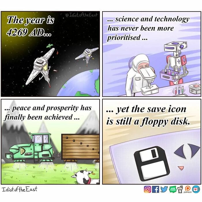1 18 Idiot of the East Comics the absurdity of Everyday situations by Using Anime characters