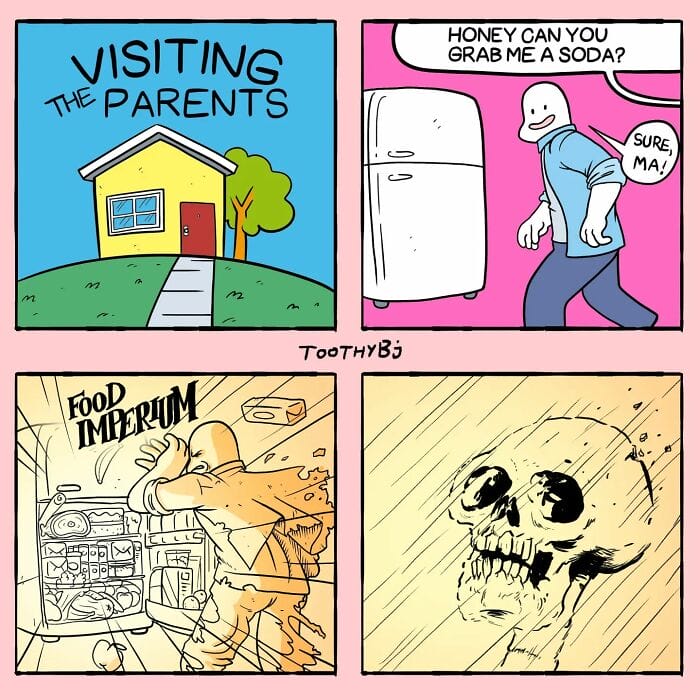 10-31 Every Dark Humor Fan Will Fall in Love With "Toothy Bj's" 20 Deliciously Quirky Comics