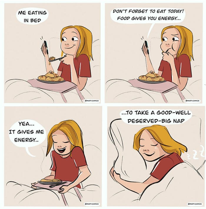 11-25 Here are Slice-of-Life Comics about a Young Woman and Her Relationship (34 Drawings)
