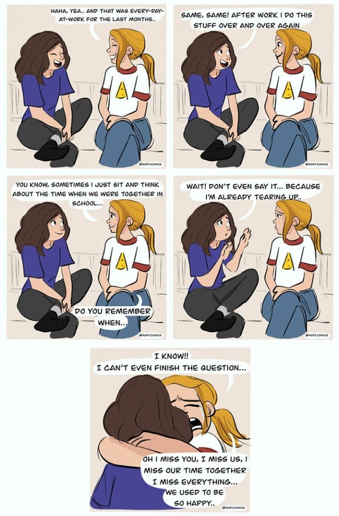 13-24-672x1024 Here are Slice-of-Life Comics about a Young Woman and Her Relationship (34 Drawings)
