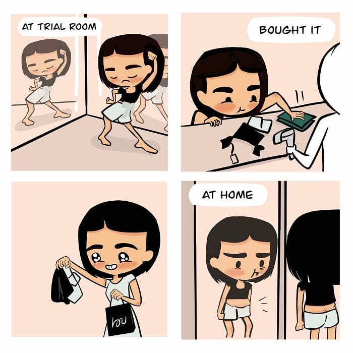 13-31 20 Witty Girl Comics That Perfectly Capture Expectations vs Realities