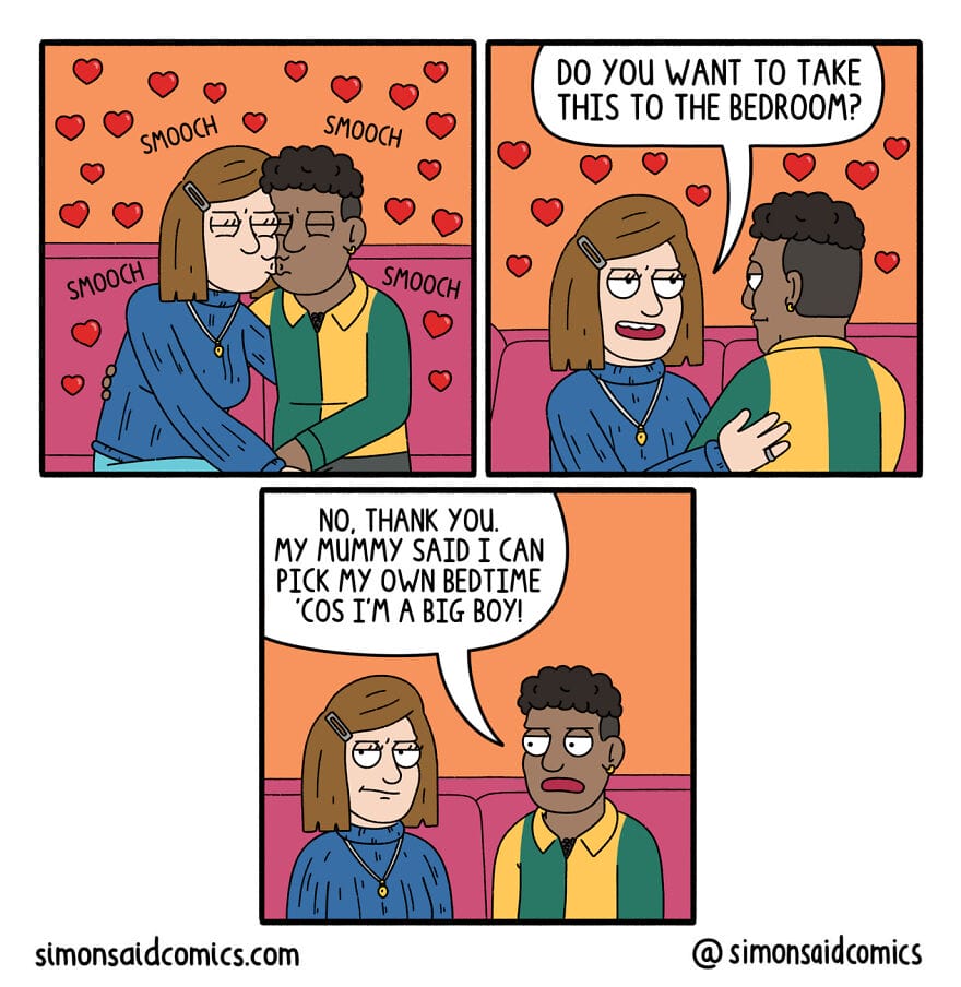 14-23 15 Simon Said Comics That Often Feature Absurd Situations with Unexpected Twists