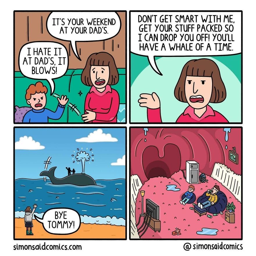 16-21 15 Simon Said Comics That Often Feature Absurd Situations with Unexpected Twists