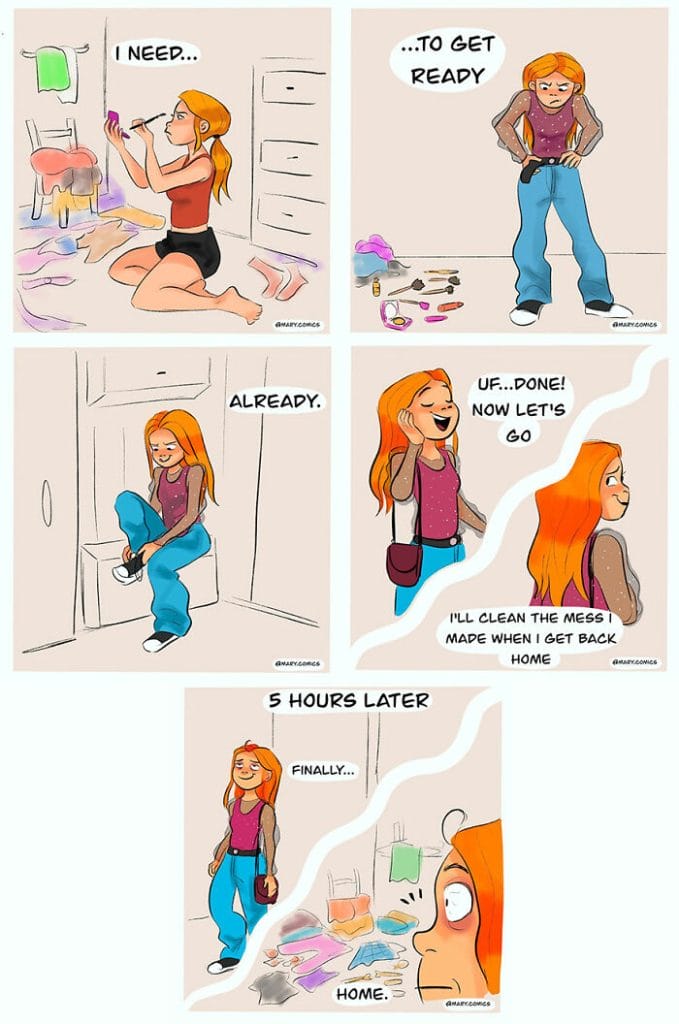 16-22-679x1024 Here are Slice-of-Life Comics about a Young Woman and Her Relationship (34 Drawings)