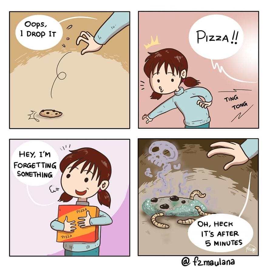 16-25 15 Fazry Maulana Comics Depict Everyday Situations That Many People Can Relate To
