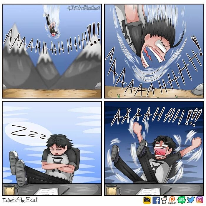 17 18 Idiot of the East Comics the absurdity of Everyday situations by Using Anime characters