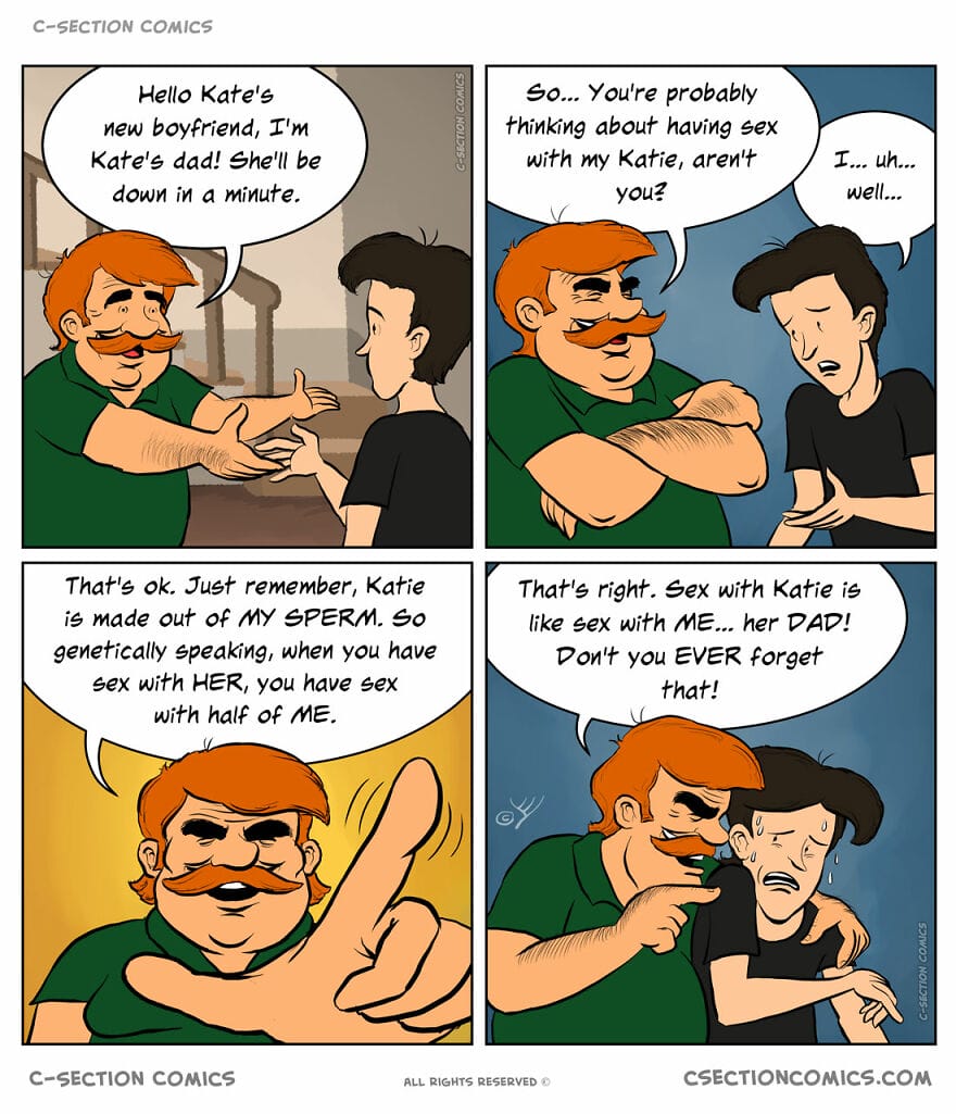 18-13 An Israeli Cartoonist Makes 20 C-Section Comics Based on Pop Culture