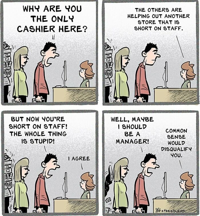 2-14 15+ Stephen Beals comics Sums Up the Struggles People Face Working in Retail