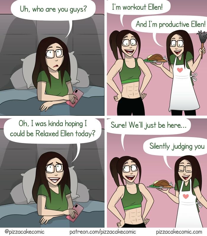 20-13 20 Witty Comics about Relatable Situations by Cartoonist Ellen Woodburry