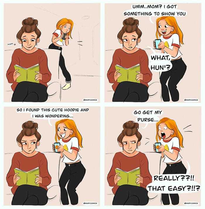 3-28 Here are Slice-of-Life Comics about a Young Woman and Her Relationship (34 Drawings)