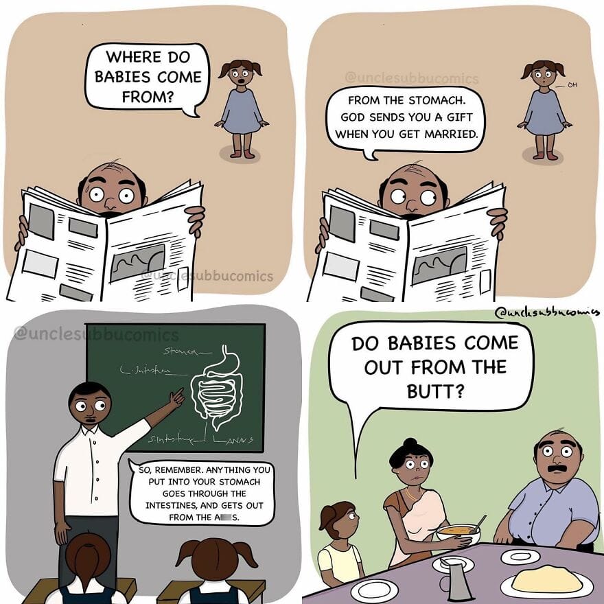 4-6 15 Uncle Subbu Comics about a Dad and His Daughter That Are Often Amusing