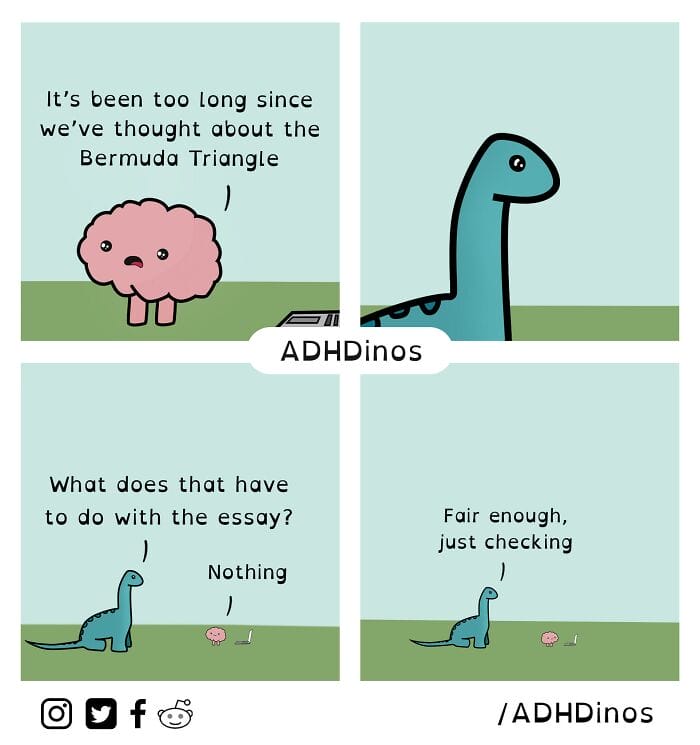 1-101 20 Funny Comics That Highlight the Everyday Struggles of Living with ADHD (New Pics)