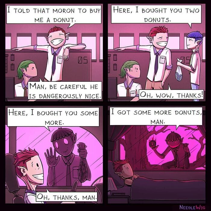 1-34 This Artist’s 25 Dark Comics illustrate  Situations Happened with a Person in Real Life