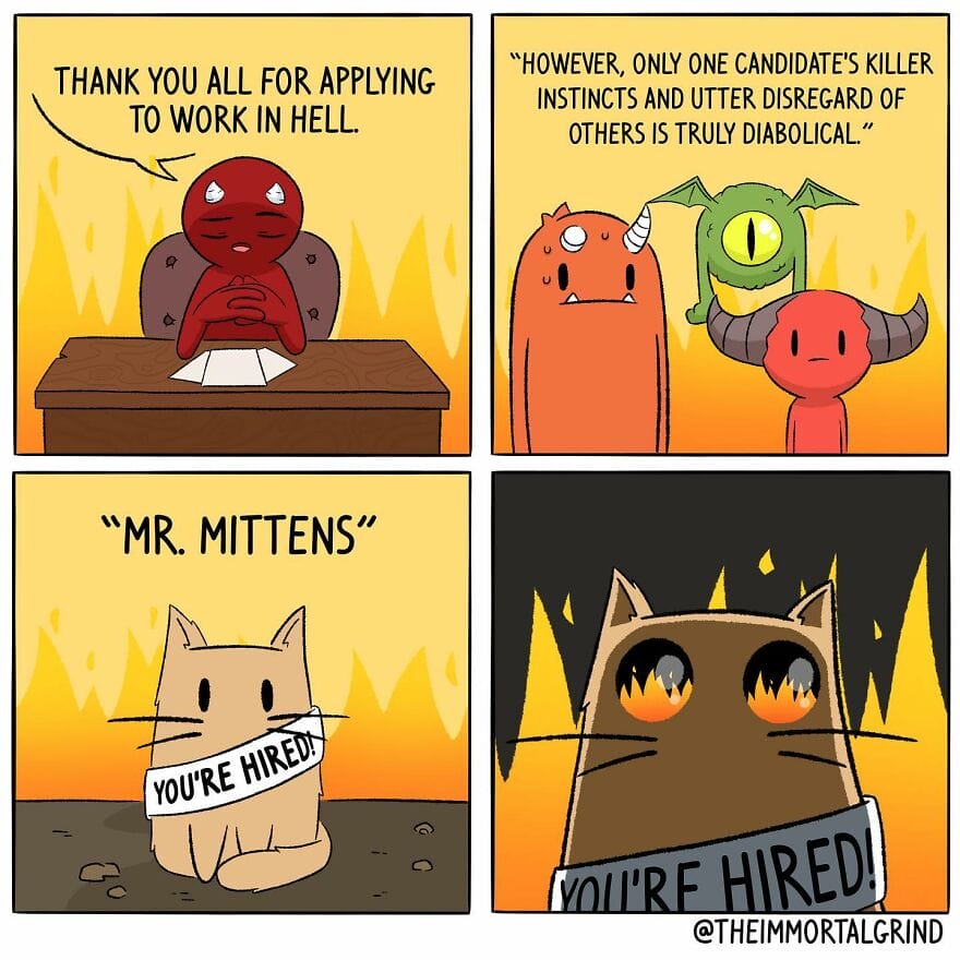 1-52 30 Times This Artist Creates Quirky Comics About The Death And The Life After Death