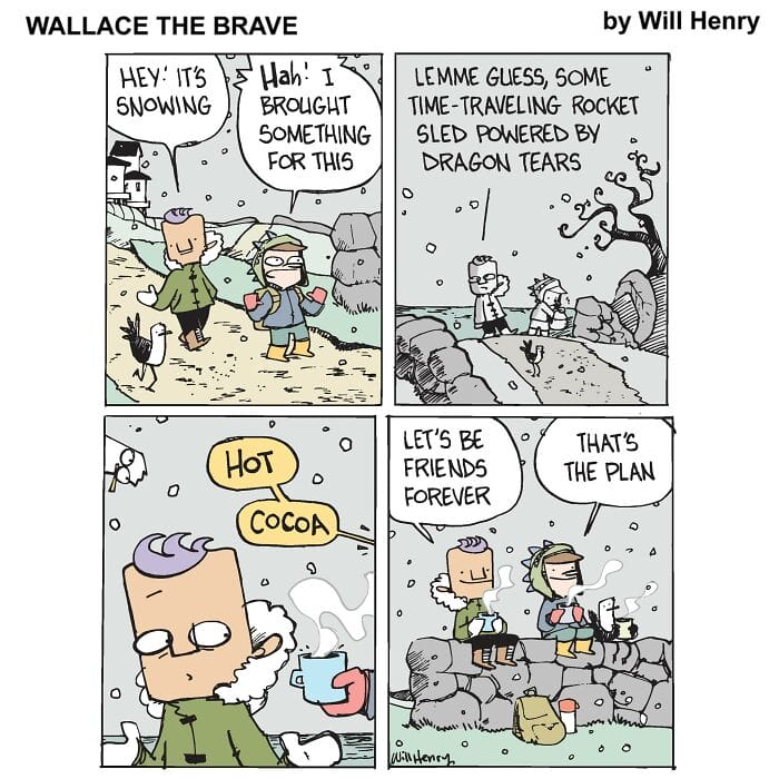 1-93 20 Hilarious 'Wallace the Brave' Comics That'll Make Your Day Better