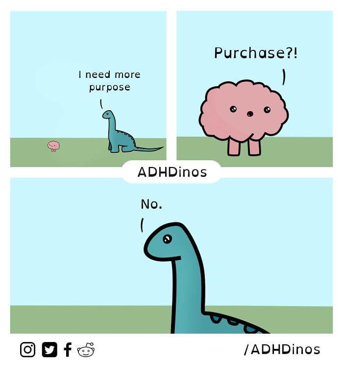 10-104 20 Funny Comics That Highlight the Everyday Struggles of Living with ADHD (New Pics)