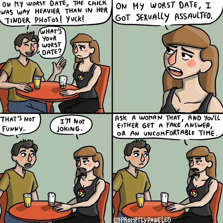 10-27 17+ Promptly Paneled Comics Show Everyday Life Problems and Experiences Faced by Women
