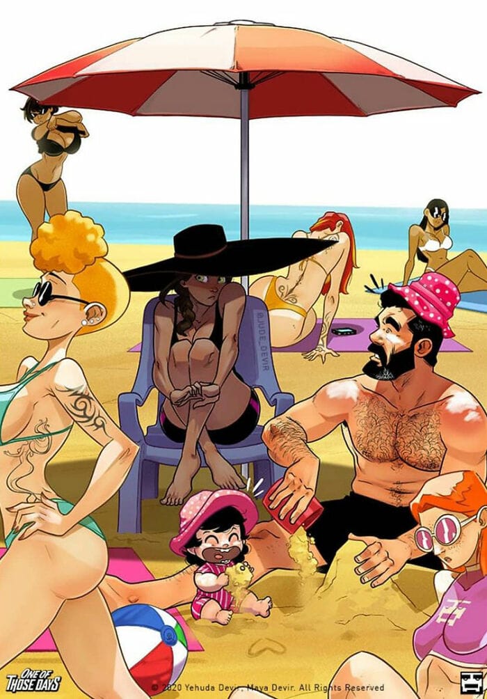 10-31 20 Yehuda and Maya comicsThat Show wife and husband Love Doesn't Have To Be Perfect