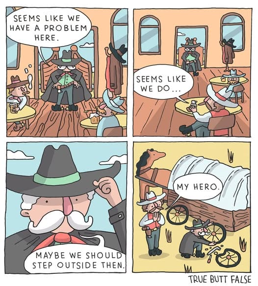10-58 17+ Quirky and Funny Comics by the "True Butt False"