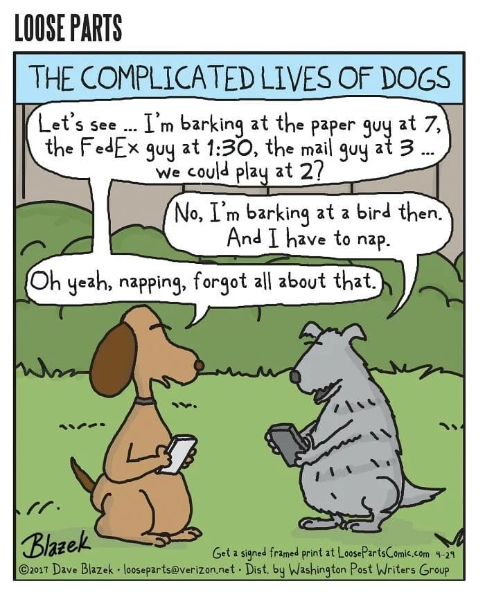 10 20 Times Artist Loose Parts Guy Captures Ridiculous Situations in Single-Panel