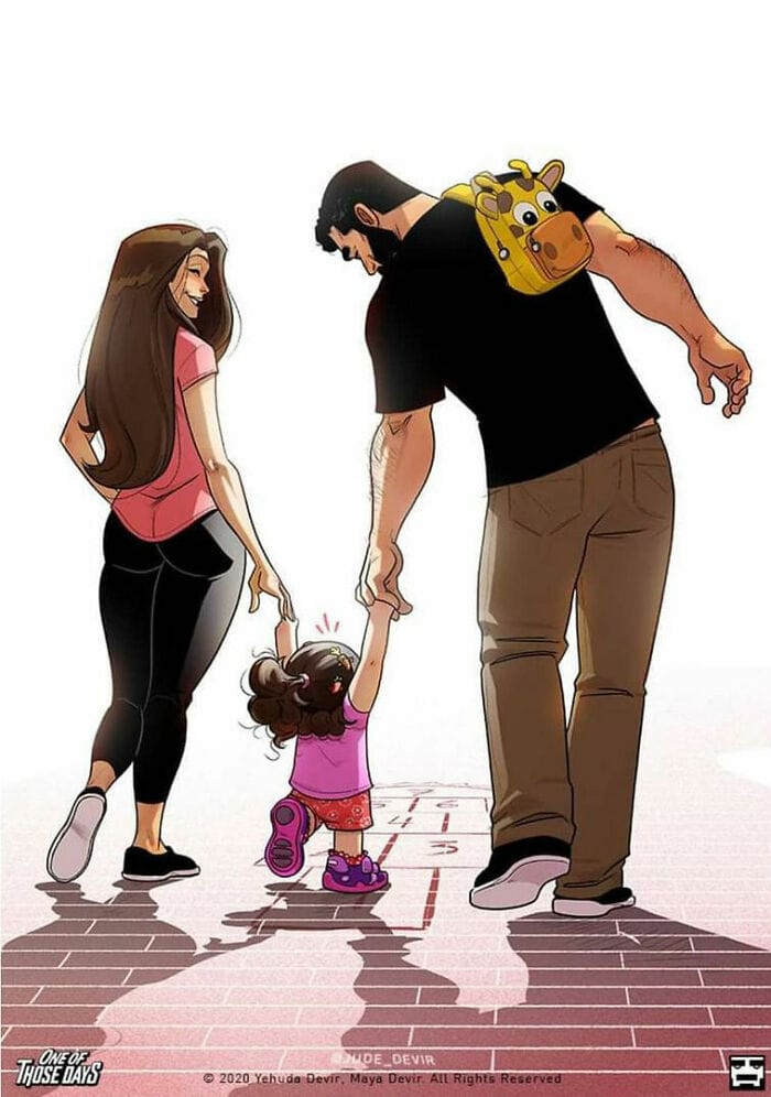 11-31 20 Yehuda and Maya comicsThat Show wife and husband Love Doesn't Have To Be Perfect