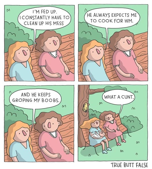 11-58 17+ Quirky and Funny Comics by the "True Butt False"