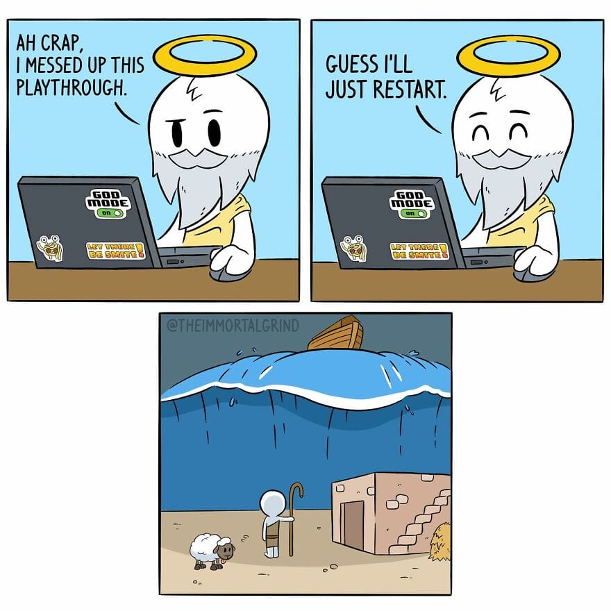 12-52 30 Times This Artist Creates Quirky Comics About The Death And The Life After Death