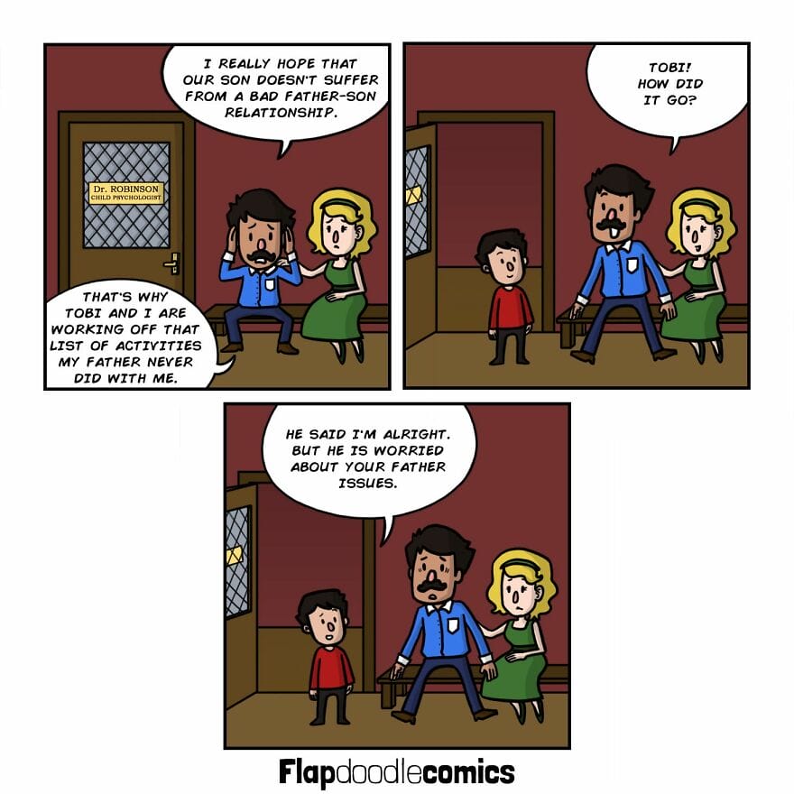 12-57 20 Flap Doodle Comics Dark and Silly Situations Through his Comics