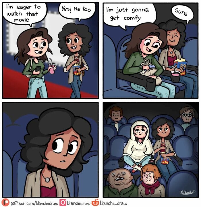 12-60 20 Blanche draw Comics: Shows How the Everyday Life of a Young Girl Goes on