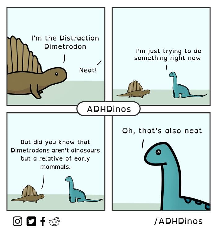 13-104 20 Funny Comics That Highlight the Everyday Struggles of Living with ADHD (New Pics)