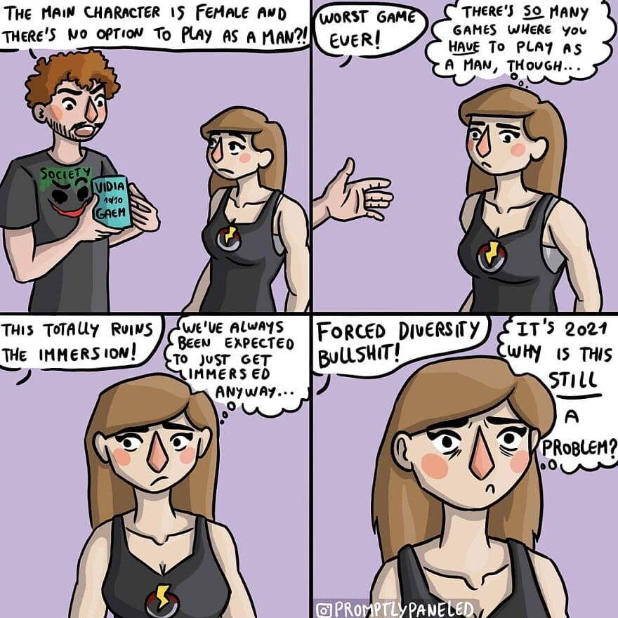 13-26 17+ Promptly Paneled Comics Show Everyday Life Problems and Experiences Faced by Women