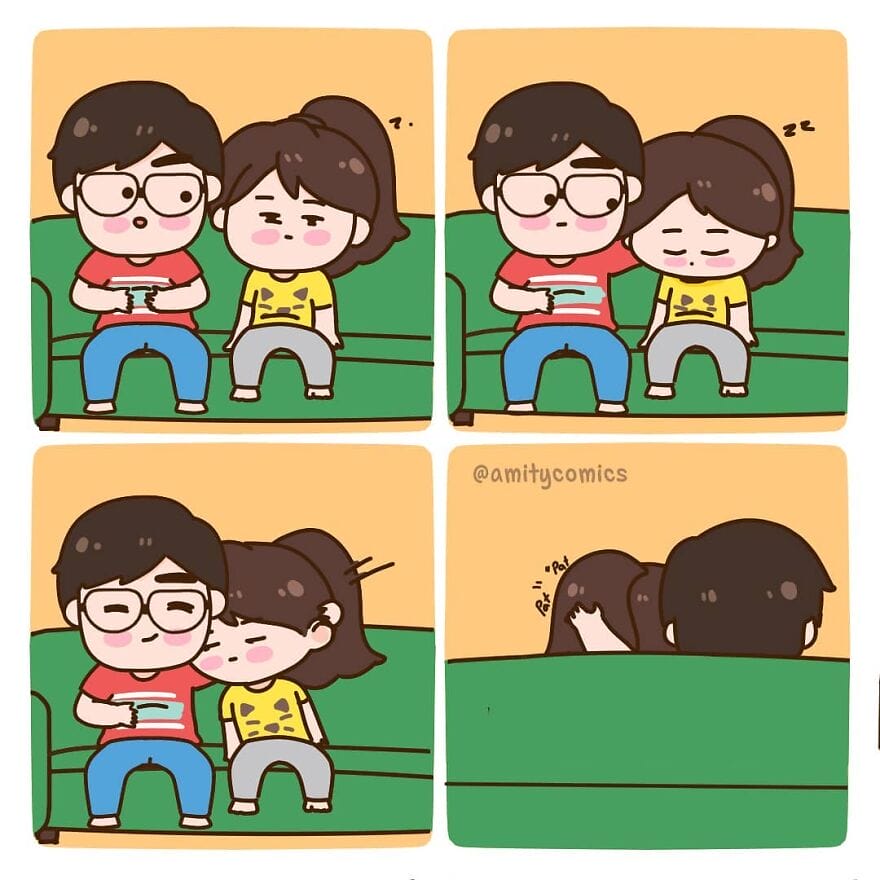 13-64 20 Amity Comics: A Couple Navigates the Everyday Challenges of Being in a Relationship