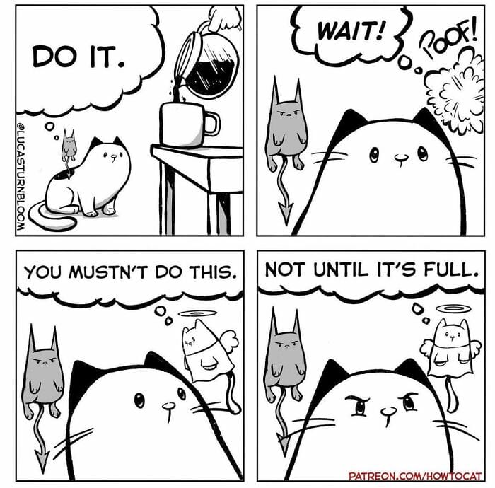 13-92 20 New Comics by Lucas Turnbloom That Hilariously Capture Relatable Cat Behaviors