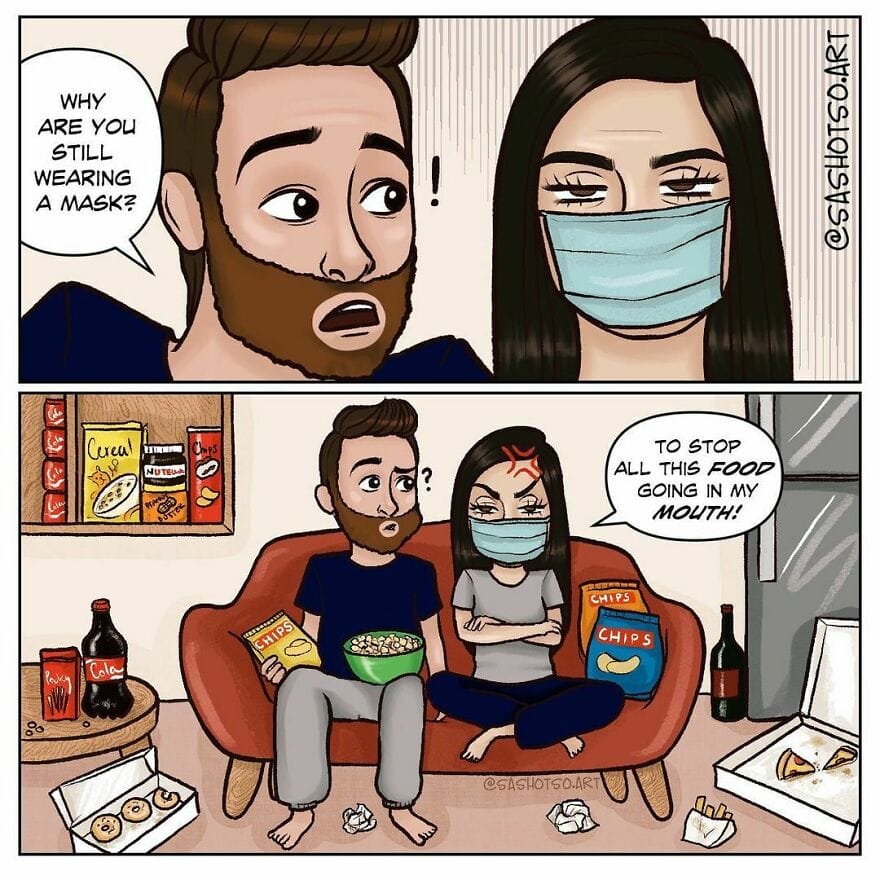 14-22 10+ Sashotso Art Funny Comics about Everyday Life and Relationships