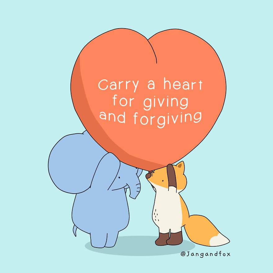 14-39 15+ Heart Touching Jangandfox Comics Using Animals