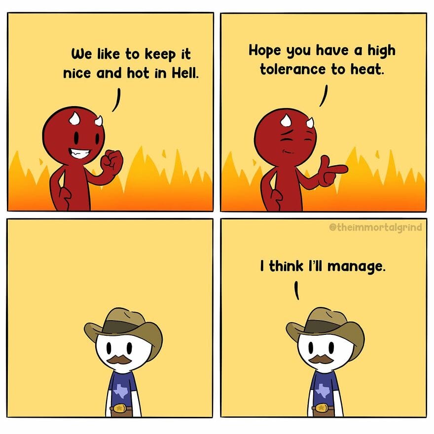 14-53 30 Times This Artist Creates Quirky Comics About The Death And The Life After Death