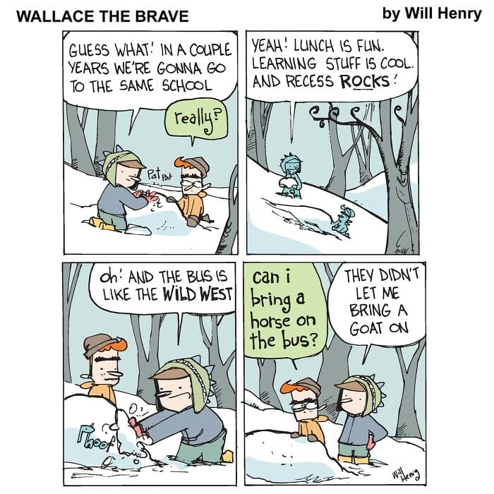 14-95 20 Hilarious 'Wallace the Brave' Comics That'll Make Your Day Better