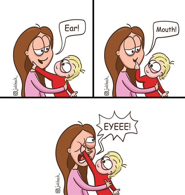 14 15 Yulia Wholesome Comics How Everyday's Life Goes Being a Mom is Shown