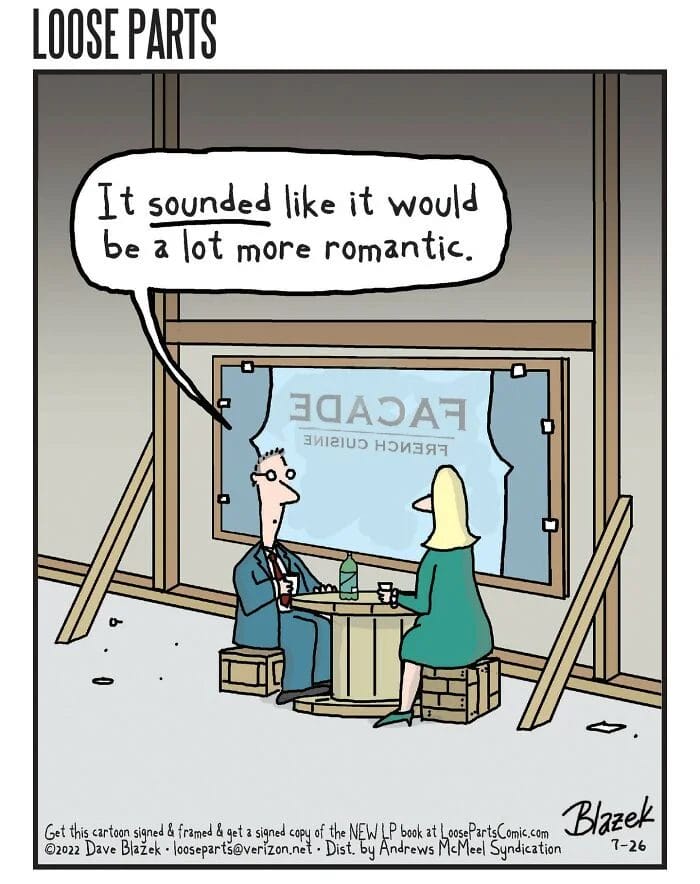 15 20 Times Artist Loose Parts Guy Captures Ridiculous Situations in Single-Panel