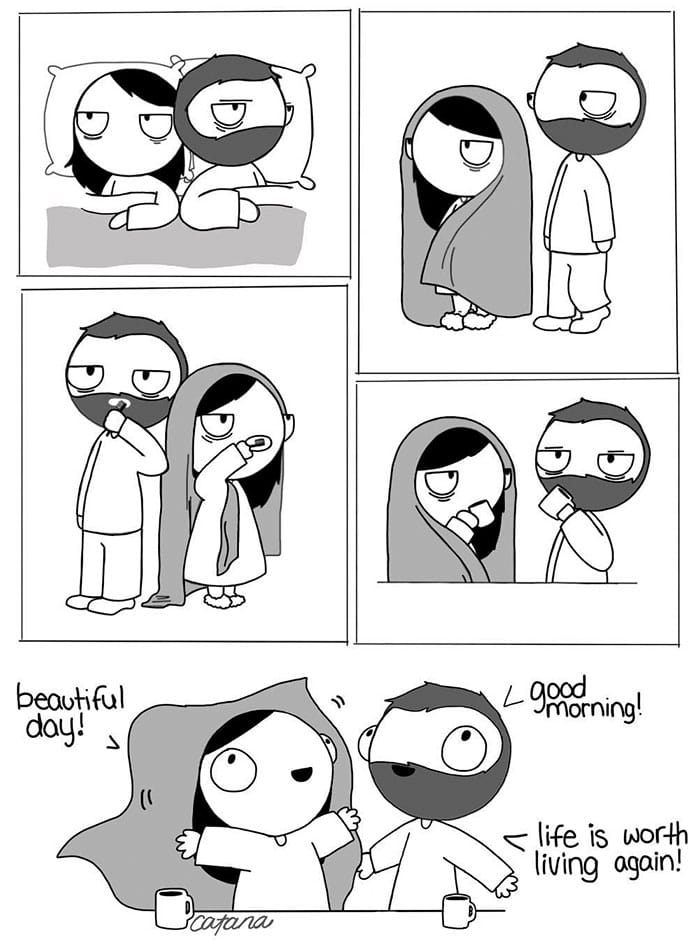 16-66 Girlfriend Depicts: her Life with her Boyfriend Through  19 Brand-New Comics
