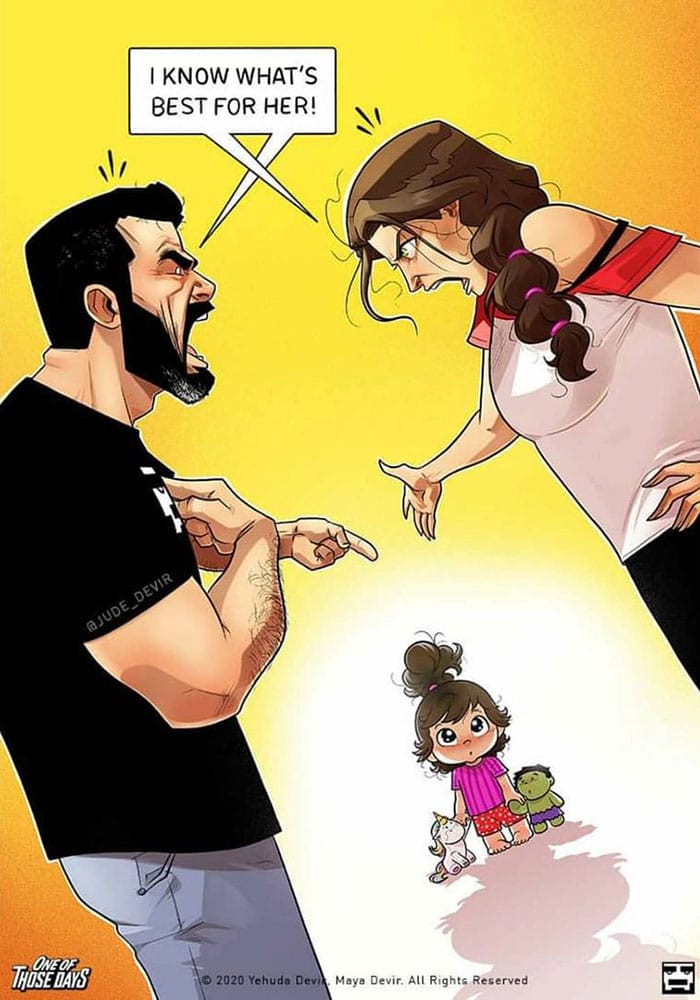 17-28 20 Yehuda and Maya comicsThat Show wife and husband Love Doesn't Have To Be Perfect