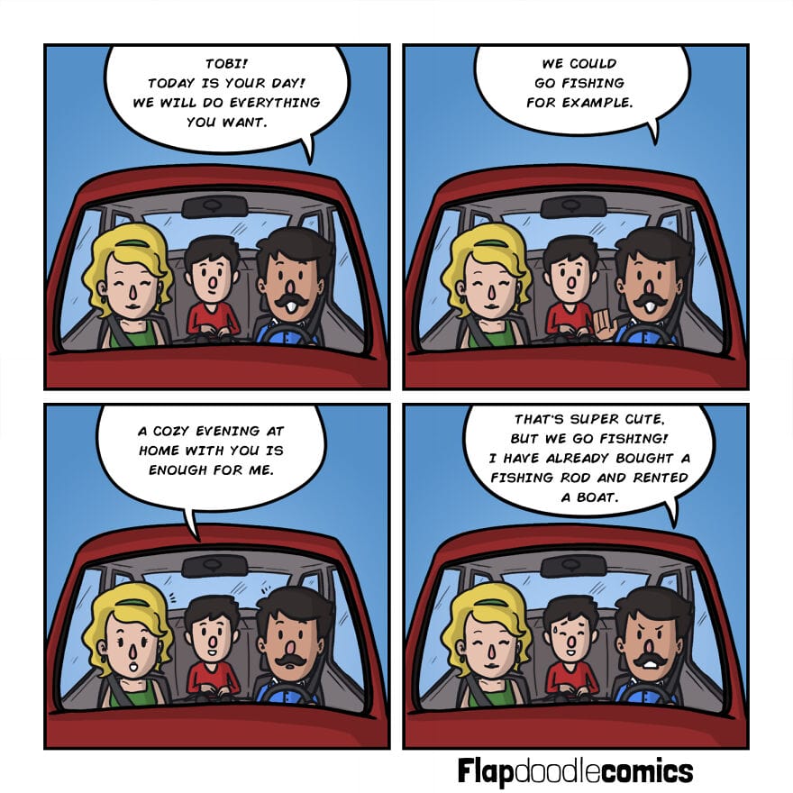 17-55 20 Flap Doodle Comics Dark and Silly Situations Through his Comics