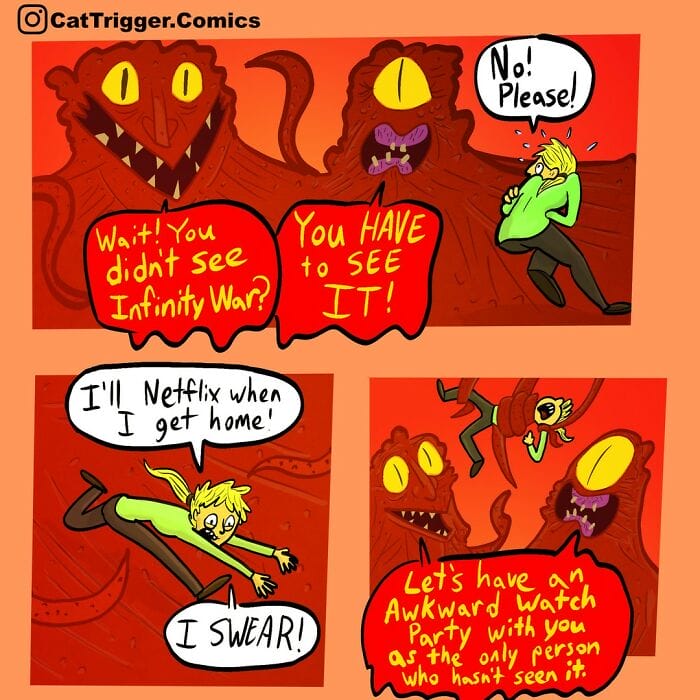 17-86 23 Sharp and Hilarious 'Cat Trigger' Comics with Surprising Endings by This Artist