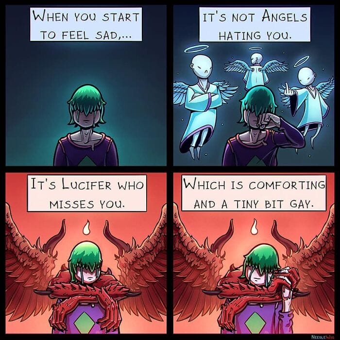 18-33 This Artist’s 25 Dark Comics illustrate Situations Happened with a Person in Real Life